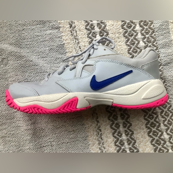 Nike Women’s Court Lite Athletic Shoes in Gray and Pink size 7.5 - Picture 7 of 7